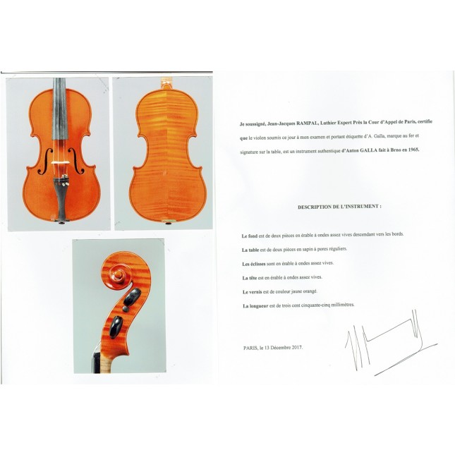Anton Galla violin 1965 | For Sale at European Violins