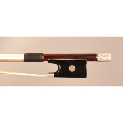 Heinz Dölling engraved silver mounted violin bow