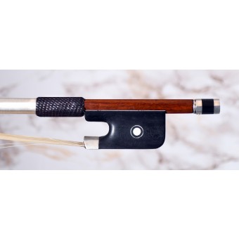 Roger François Lotte silver mounted cello bow