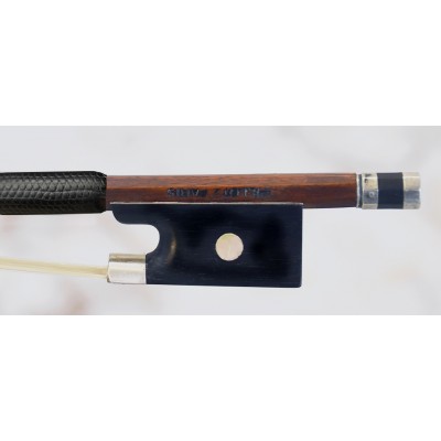 Jerome Thibouville Lamy silver mounted violin bow