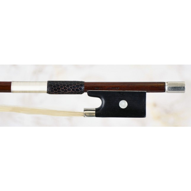 Cuniot-Hury silver mounted violin bow